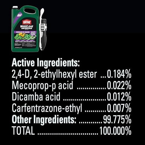 Ortho WeedClear Lawn Weed Killer Ready-to-Use1 with Comfort Wand (South), Kills Dandelion and Clover, 1 gal.