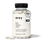 Arey Not Today, Grey Daily Hair Supplement for Women & Men | Slows Grey Hair Growth in 3–6 Months | Support for Thicker, Healthier Hair | Biotin, B + D Vitamins | Vegan & Gluten-Free (3 Months)