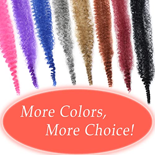 Marley Hair 14 Inch 7 Packs Ginger Marley Twist Braiding Hair Pre Separated Springy Afro Twist Hair Pre Fluffed Spring Twist Hair Natural Synthetic Cuban Twist Hair Extensions (14",350)
