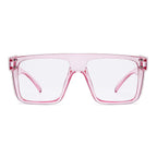 BINGKING ANSI Z87 UV400 Transition Photochromic Pink Safety Glases sunglasses for women (Clear pink (clear shield))