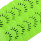 outopen 7 Pairs Manga Lashes Japanese Anime Cosplay Eyelashes Spiky Wet Look Lashes Asian False Eye Lashes Clusters (B07-Manga Lashes 7 Clusters 8-12MM)