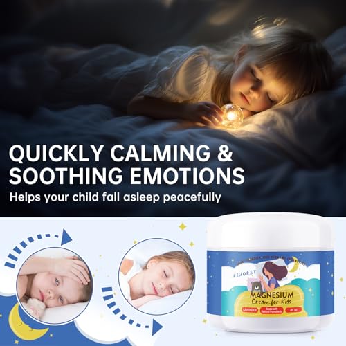 Magnesium Lotion for Kids & Babies - 2PCS Bedtime Magnesium Cream for Sleep Kids - Natural Organic Baby Magnesium Sleep Lotion Soothing Skin & Relaxation for All Skins