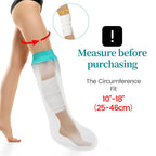 CIVJET Cast Covers for Shower Leg, Waterproof Cast Cover for Showering/Swimming, Cast Protector for Shower Leg Adult, Water Proof Shower Boots for Foot after Surgery, Knee, Ankle, Boot (Diameter-7.9")