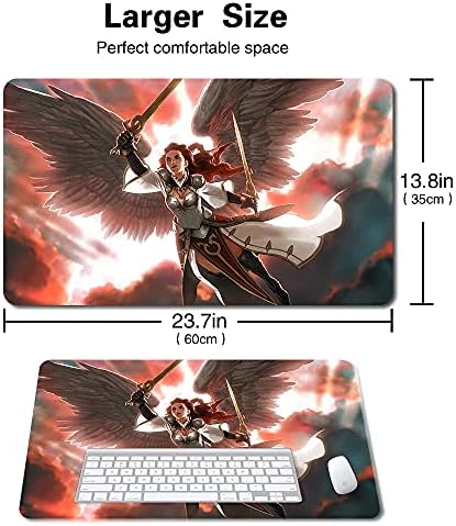 Board Game MTG Playmat Games Size 60X35 cm CCG Compatible for MTG CCG RPG Trading Card Game (Gisela)