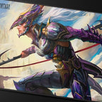 Ultra PRO - Final Fantasy x Universes Beyond Kain Highwind Black Stitched Playmat for Magic: The Gathering | Card Game Playmat, Final Fantasy Collectibles, Desk Mat Mousepad