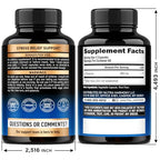 L Theanine 400 mg | L-Theanine Stress Relief | Extra Strength Supplement | Made in USA | Relaxation, Sleep & Calm Support | For Men & Women | Plant Based, Non-GMO & Gluten-Free | 120 Vegan Capsules
