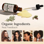 YANIBEST Organic Rosemary Essential Oil, Castor Oil, 100% Pure Natural Hair Oil for Strengthening Hair, Nourish and Repair Damaged Hair, Improve Scalp Health