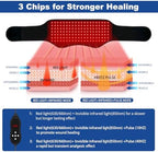 KingPavonini Red Light Wellness Belt – 3-in-1 LED Light Device with Adjustable Strap, 630/660/850nm for Relaxation and Comfort