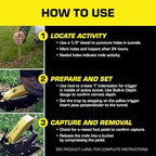 Tomcat Mole Trap, Innovative and Effective Mole Remover Trap Kills Without Drawing Blood, Reusable and Hands-Free, 1 Trap