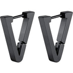 ChainsHouse Huggie Hoop Earrings for Men Women, Stainless Steel