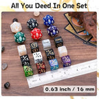 78 Pieces MTG Dice Set with Plus 1 Life Counter & Keyword Token Dice & Shield & Spindown Dice in 12 Colors for MTG, Cards Gaming Accessories