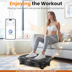 AXV Vibration Plate Fitness Platform Exercise Machine Vibrating Shaking Full Body Shaker Workout Vibrate Stand Shake Board Sport Gym for Weight Loss Fat Burner for Women Men Darkgray