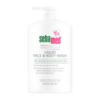 SEBAMED Sensitive Skin Face and Body Wash for Women and Men, pH 5.5, Mild Gentle Hydrating Cleanser, Hypoallergenic Body Wash, Dermatologist Recommended, 33.8 Fluid Ounces (1 Liter)