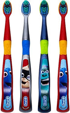 Oral-B Kids Pixar Toothbrush, Children 3+, Extra Soft (Characters Vary) - Pack of 4
