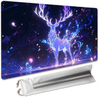 Board Game 14x24in MTG Playmat Compatible for OCG CCG RPG TCG Playmats (Blue Deer 2)