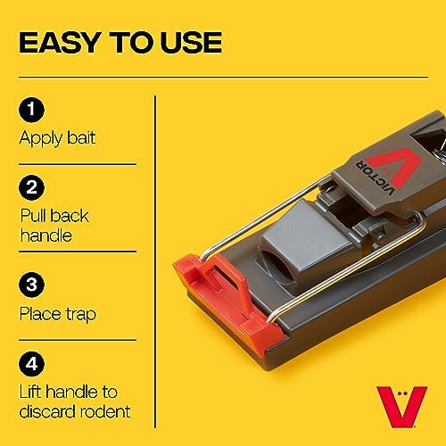 Victor M140-3B Quick-Kill Easy Set Mouse Trap - 3 Reusable Mouse Traps