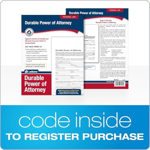 Adams Durable Power of Attorney, Forms and Instructions (LF205), White