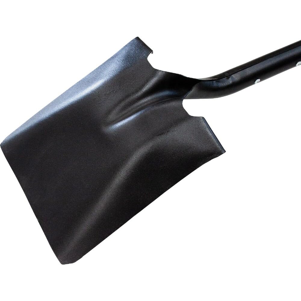 Bully Tools 14-Gauge Square Point Gardening Shovel, 60" Fiberglass Handle