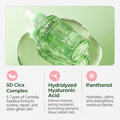 Torriden BALANCEFUL Serum 50ml (1.69 fl.oz.) | Instant Soothing and Balancing Care for Sensitive Skin | 5D CICA, Hydrolyzed Hyaluronic Acid, Panthenol | Korean Facial Serum