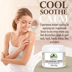 Organa Magnesium Cream - Fast-Absorbing Magnesium Lotion for Sleep - Topical Magnesium Lotion for Leg Cramps, Sore Muscles & Tired Joints - Fast Absorbing and Fast Acting Foot Cream - Magnesium Butter