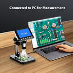 Hayve 4.3'' IPS Coin Microscope, 1000X Magnification Digital Microscope for Adults，Coin Collection Supplies with 8 Adjustable LEDs，Windows Compatible，32GB TF Card