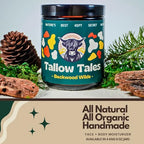 Handmade Grass-Fed & Finished Organic Tallow Cream | Face & Body Moisturizer | Backwood Wilds (Pine, Fir Needle, Frankincense & Rosemary Essential Oils) | For Sensitive, Dry & Irritated Skin (4 Fl Oz)(B1)
