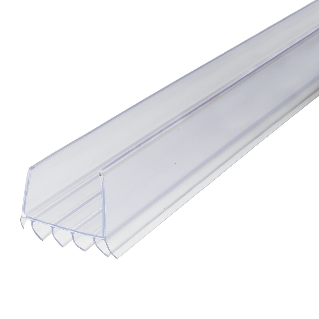 M-D Building Products Vinyl Cinch U-Shape Door Bottom Seal, Slide-On Weatherstripping Draft Stopper, Easy to Install, Fits 36” x 1-3/4” Doors, Fills 3/8”- 3/4” Gaps, 43338, Clear