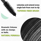 2 Pack Eyeshadow Stick and Cat Eye Black Mascara Set, Cream Shimmer Smooth Eyeshadow Pencil, Waterproof Hypoallergenic Volumizing Lengthening Mascara, Multi-Dimensional eyes Look