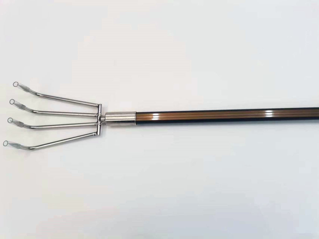 Stainless Steel Garden Claw rake Multifunctional rake, Lengthened Aluminum Alloy Handle, can be Used for Weeding and loosening the Soil in the Garden, and can Also be Used for Treasure Digging