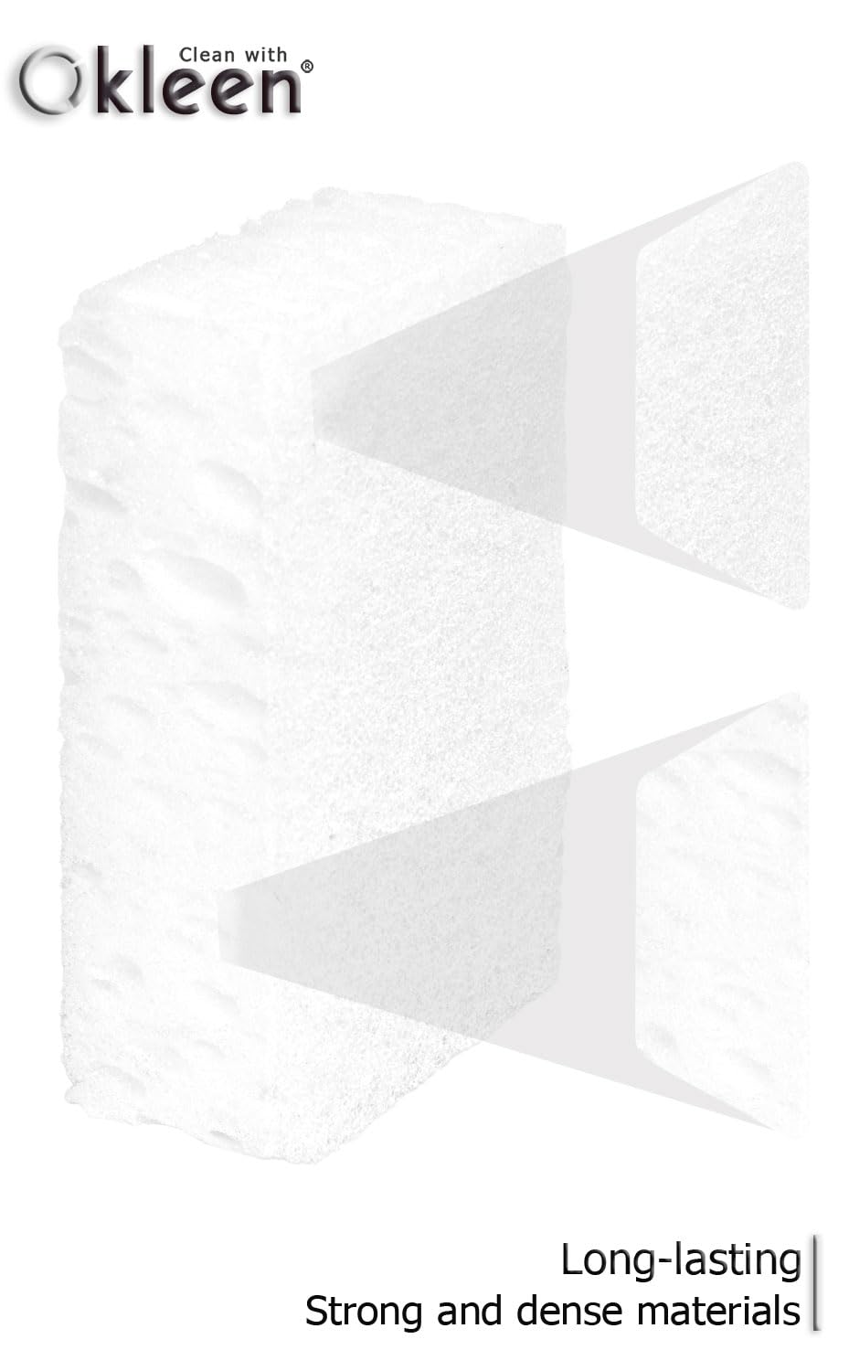 Okleen White Multi Use Scrub Sponges. Made in Europe. 9 Pack, 4.3x2.8x1.4 inches. Odorless Delicate Scrubber for Kitchen and Household Cleaning