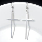 Jeka Cross Earrings for Women, Drop Earrings Christmas Christian Gifts