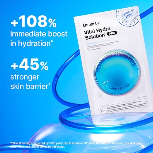 Dr.Jart+ Dermask Vital Hydra Solution Glow Face Mask with Hyaluronic Acid | Sheet Mask | Korean Skin Care