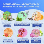 Cleverfy Shower Steamers Aromatherapy - Variety Pack of 6 Shower Bombs with Essential Oils. Self Care Birthday Gifts for Women and Valentines Day Gifts for Her and Him. Blue Set