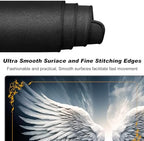 DEGDFSGR MTG Playmat 27.5" x 15.74" Non-Slip Rubber Base Commander Playmat for Magic The Gathering, Sacred Angel Wing