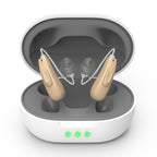 Not Amplifiers True Professional Hearing Aids for Seniors with Hearing Loss - 16-Channel DSP Noise Cancellation, OTC Rechargeable BTE Hearing Aids with Charging Case