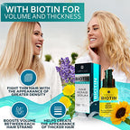 BELLISSO Biotin Hair Thickening Serum for Men and Women - Intense Strengthening Treatment Product with Natural Botanical Oil Blend to Help Boost Thin Hair - Repair Thinning Hair 2 Fl Oz (60ml)