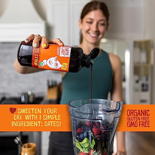 Award Winning Bulk Organic Date Syrup 5.8 lb - 100% Dates. Vegan, Paleo, Gluten-free & Kosher - Also Known As Silan, Date Honey & Date Nectar. No Preservatives Or Added Ingredients, Just Date Syrup.