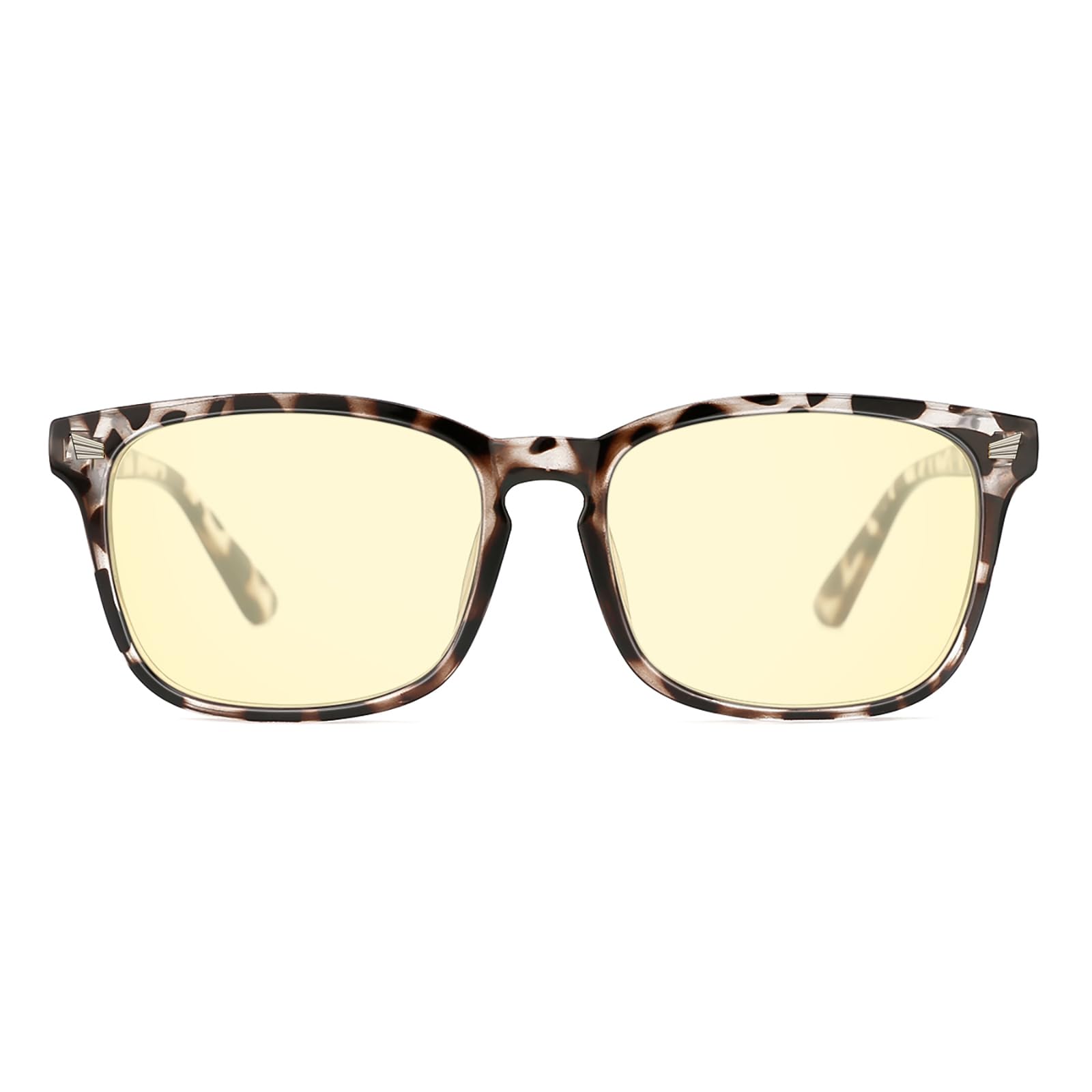TIJN Gaming Glasses Blue Light Blocking Glasses for Women Men Nerd Eyeglasses Screen Fatigue Anti UV Glare (Leopard(Gaming Glasses))