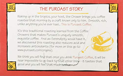 Puroast Low Acid Coffee| House Blend Single Serve Pods | Medium Roast | High Antioxidants & High pH |No Bitter Aftertaste | Reduced Heartburn & GERD Friendly | 12 Count - Compatible with Keurig Brewer