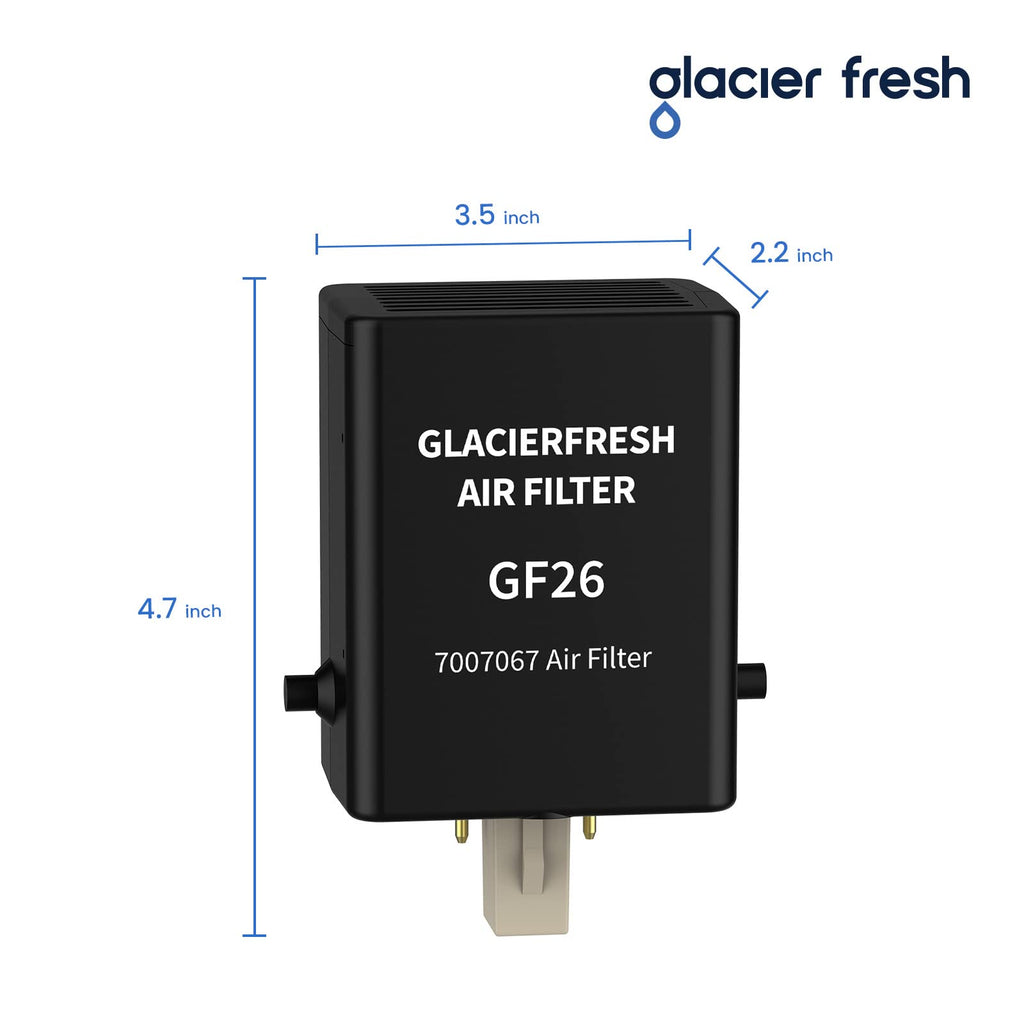 GLACIER FRESH Replacement for Sub-Zero Refrigerator Air Purification Cartridge 7042798, 7007076, 7007067 Air Filter (1 Pack)