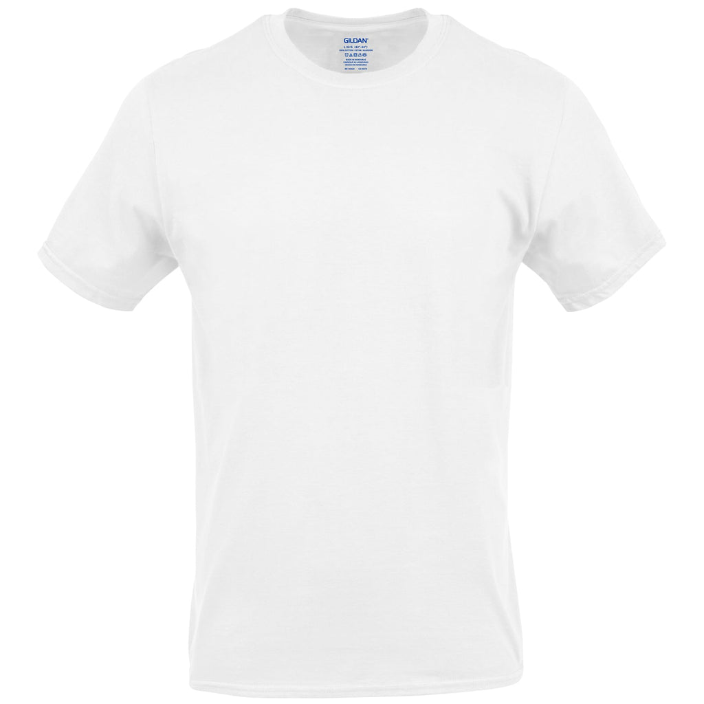 Gildan Men's Crew T-Shirts, Multipack, Style G1100, White (6-Pack), Medium