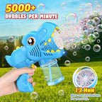 3 Bubble Guns Kids Toys - Rechargeable Bubbles Machine Outside Toys for Ages 3-5 Birthday Gift 3 4 5 6 7 8 Year Old Christmas Stocking Stuffers New Year Eve Gift Easter Valentine (Green+Blue+Purple)