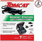 Tomcat Rodent Station, Each Box Includes 1 Rodent Station with 4 Bait Securing Rods and 1 Security Key, Use Indoors or Outdoors, 2-Pack