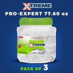 Xtreme Pro-Expert Clear Styling Hair Gel, Alcohol-Free 24-Hours Control With Aloe Vera, 77.60 oz Jar (Pack of 3)