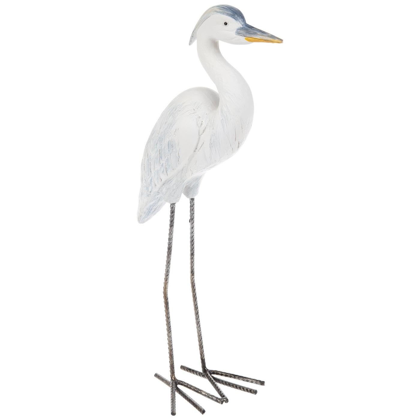 Hobby Lobby Decorative Standing Heron Statue, Resin & Metal, 15.75 inches