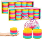 The Dreidel Company Plastic Multicolor Coil Spring, Goody Bag Fillers, Party Favor for Kids, 3" Inches (80mm) (20-Pack)