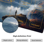 DEGDFSGR for MTG Playmat with Zones 24 x 14 inches for TCG Playmats Non-Slip Rubber Base Commander Play Mat for Magic The Gathering Playmat Iorcana Trading Card Game, High Mountains & Sea of Clouds