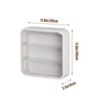 Clear Display Case for Figures, Wall-Mounted Doll Storage Box, Adjustable Display Stand with Door Dust and Moisture Proof Suitable for Lego Collectibles Action Figures Pop Mart (Yellow)