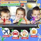 10Pcs Magnetic Robot Men Travel Toys for Toddlers Kid Boy Quiet Airplane Road Trip Travel Activities Essential Fridge Magnets People Fidget Toy Adults Autism Sensory Stress Relief for Office Classroom