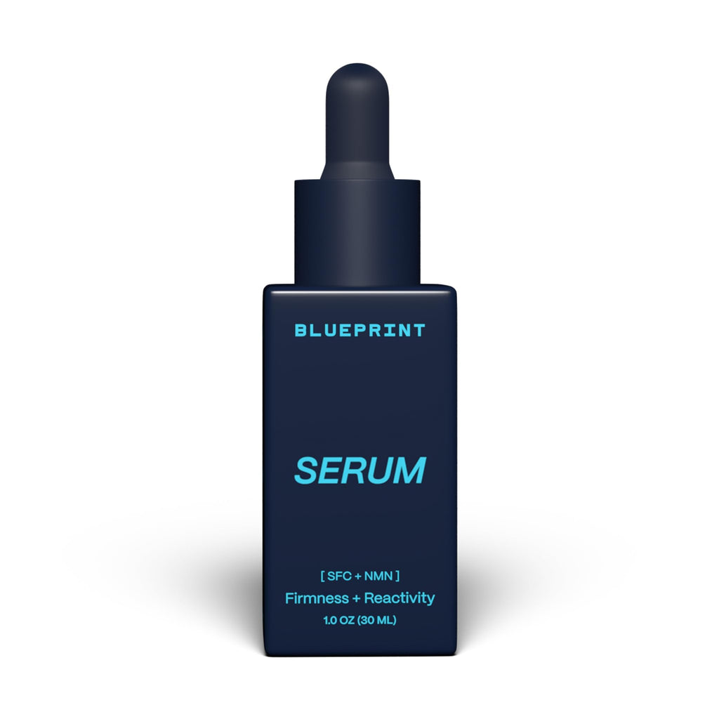 Blueprint Bryan Johnson Facial Serum with SFC & NMN – Age Defying Serum for Fine Lines, Firmness & Hydration – Longevity-Inspired Skin Care for Radiant, Youthful Skin – Fragrance Free & Vegan Formula